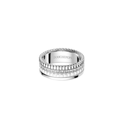 BOUCHERON QUATRE DOUBLE WHITE EDITION SMALL RING JRG03277 BOUCHERON QUATRE DOUBLE WHITE EDITION SMALL RING JRG03277